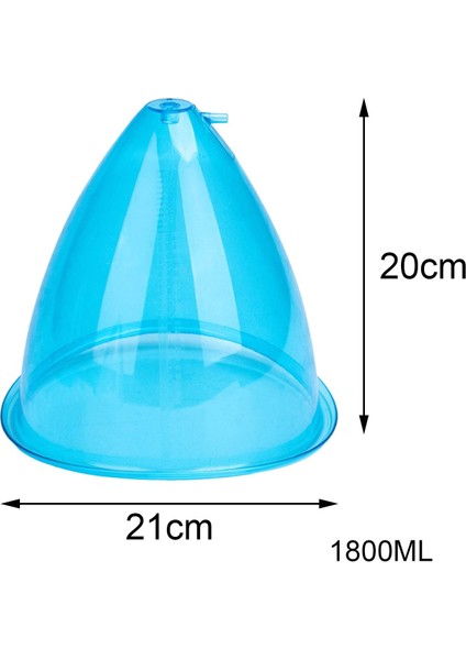 Popo Kaldırma Vakum Cupping Makinesi Aksesuarları 180ML Mavi (Yurt Dışından)