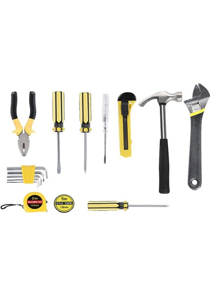 15 Parçalı Takım Seti - Depolama Çantası ile Genel Ev El Alet Kiti (Yurt Dışından) fırsatları