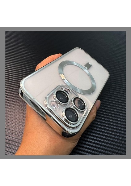 Iphone 14 Pro Max Kılıf Kamera Kaplamalı Parlak Renkli Magsafe Kablosuz Şarj Aygıtı Uyumlu Kılıf