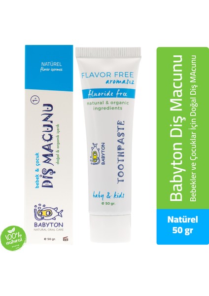 Çilek Aromalı Diş Macunu 50 gr Organik ve Florürsüz Bebekler İçin Güvenli fiyatları
