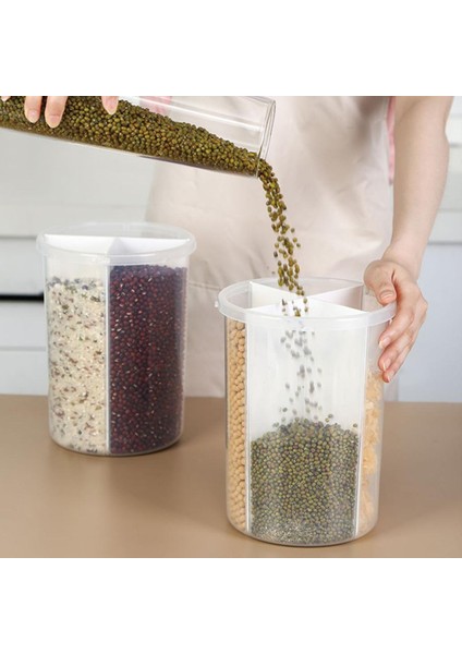 Kahve Çekirdeği Şişesi İçin Şeffaf Tahıl Dağıtıcı Mühürlü Beyaz 3600 ml. (Yurt Dışından) indirimleri