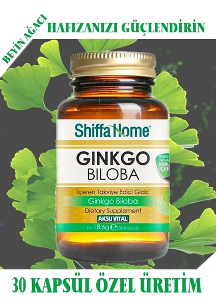 Aksu Vital Shiffa Home Ginkgo Biloba 30 Kapsül