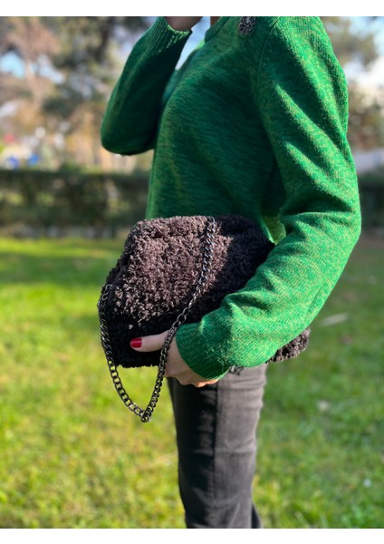 Siyahelörgüsü Zincir Askılı Clutch