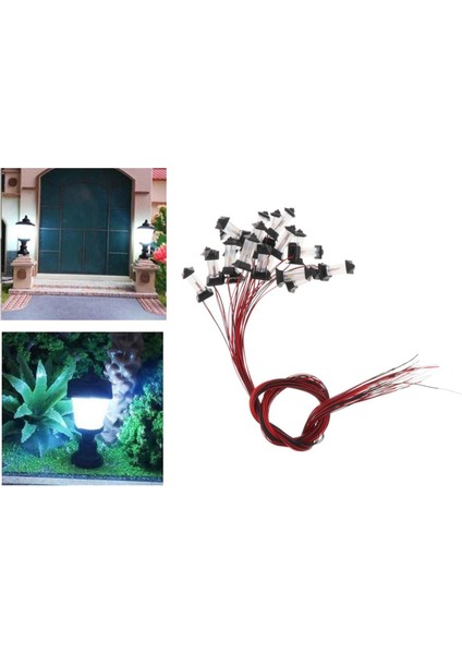 20PCS Mini Minyatür Model Tren Demiryolu LED Sokak Peyzajı (Yurt Dışından) fırsatları