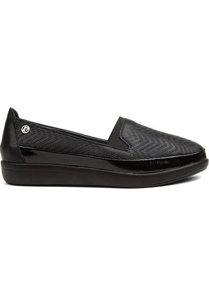 ® | PC-52243-3441 Siyah Parlak - Kadın Günlük Ayakkabı