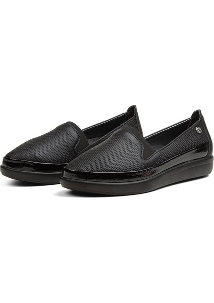 ® | PC-52243-3441 Siyah Parlak - Kadın Günlük Ayakkabı