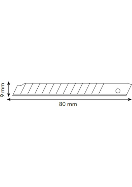 Vıp-Tec Metal Profesyonel 9mm Maket Bıçağı Yerli Üretim