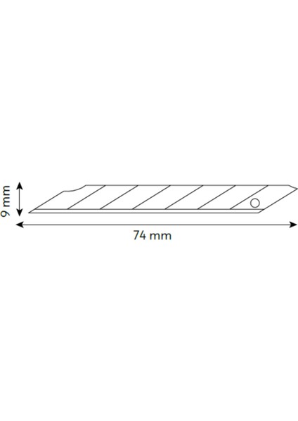 Vıp-Tec Metal Profesyonel 9mm Maket Bıçağı Yerli Üretim