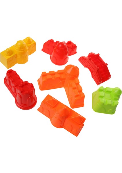 7pcs Kale Sırlı Şekil Kum Kil Plaj Bahçesi Açık Hava Oyuncakları Multi (Yurt Dışından) fiyatları