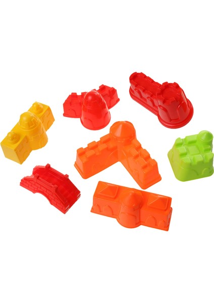 7pcs Kale Sırlı Şekil Kum Kil Plaj Bahçesi Açık Hava Oyuncakları Multi (Yurt Dışından) fırsatları