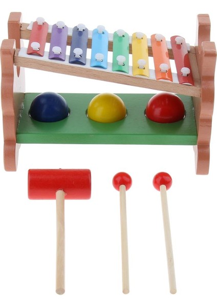 Ahşap Vuruş Piyano ve Top Oyun Oyuncak (Yurt Dışından)