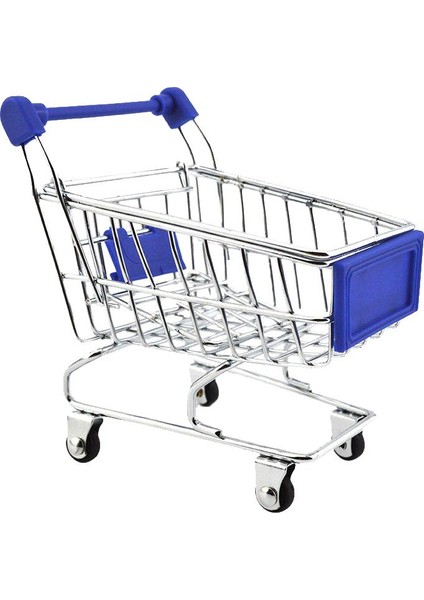 Alışveriş Sepeti Süpermarket Handcart Tramvay ile Koltuk Kids Mavi 12 x 8.5 x 11CM (Yurt Dışından)