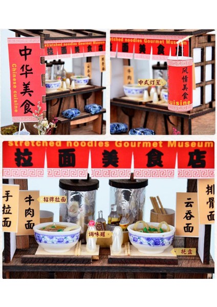 Dıy Dollhouse Ahşap Mobilya Ramen Mağazası Noel Doğum Günü Hediyesi (Yurt Dışından) fırsatları