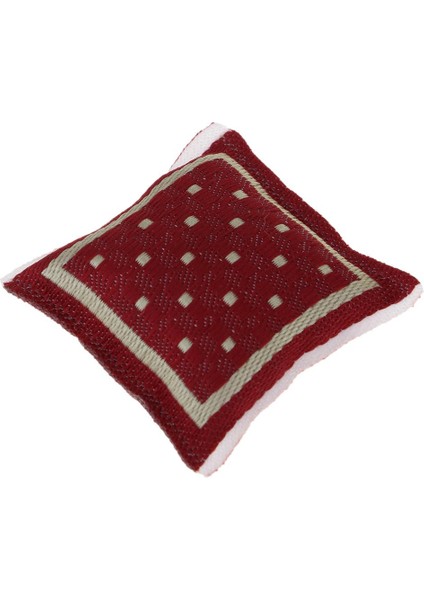 1/12 Dollhouse Minyatür Polka Dotlar Yastık Yastık Kanepe Yatak Odası Aksesuar (Yurt Dışından)