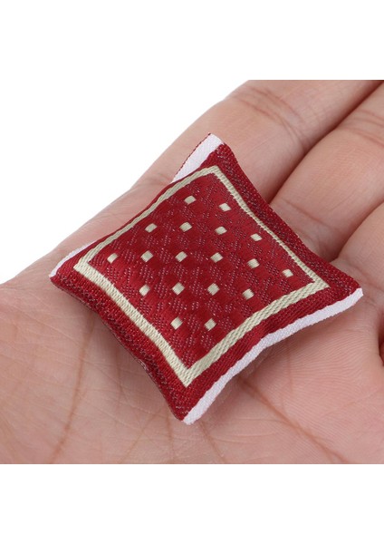 1/12 Dollhouse Minyatür Polka Dotlar Yastık Yastık Kanepe Yatak Odası Aksesuar (Yurt Dışından) fırsatları