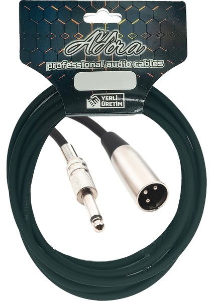 Adora 3 Metre Xlr Kablo Xlr Erkek - Male + 6.3mm Çivi Jak