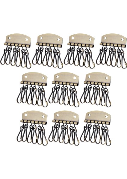 Anahtar Zincir 6 Kancalar Toka Klipsi Kompakt Donanım El Yapımı Metal Anahtar Tutucu Cüzdan Stili (Yurt Dışından) fırsatları