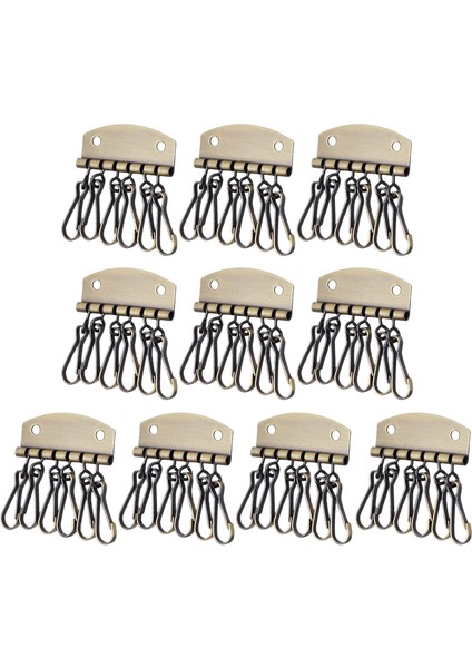 Anahtar Zincir 6 Kancalar Toka Klipsi Kompakt Donanım El Yapımı Metal Anahtar Tutucu Cüzdan Stili (Yurt Dışından) indirimleri