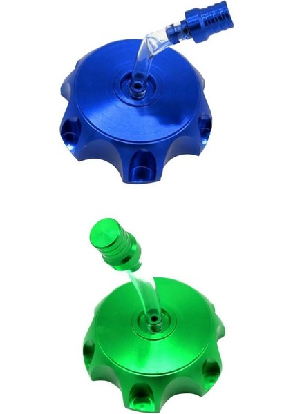 Cnc Tank Kapağı Havalandırma Havalandırma Atv Kir 70Cc 110Cc 125Cc Yeşil/Mavi (Yurt Dışından)