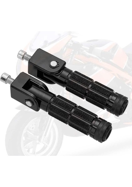 2 Adet 8Mm Motosiklet Ayağı Dinlenme Pedalları Yarış Bisikleti Için Ayaklar (Yurt Dışından)