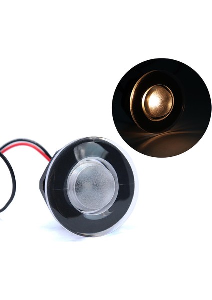 2 Adet Led Tekne Işıkları Su Geçirmez Led Deniz Iç Güverte Adım Sıcak Beyaz (Yurt Dışından)