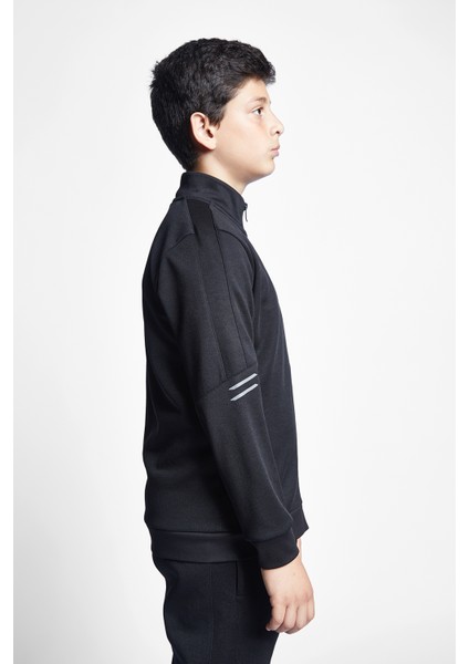 Siyah Çocuk Fermuarlı Sweatshirt 23S-3237-23B modelleri