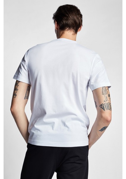 Beyaz Erkek Kısa Kollu T-Shirt 23S-1202-23B fiyatları