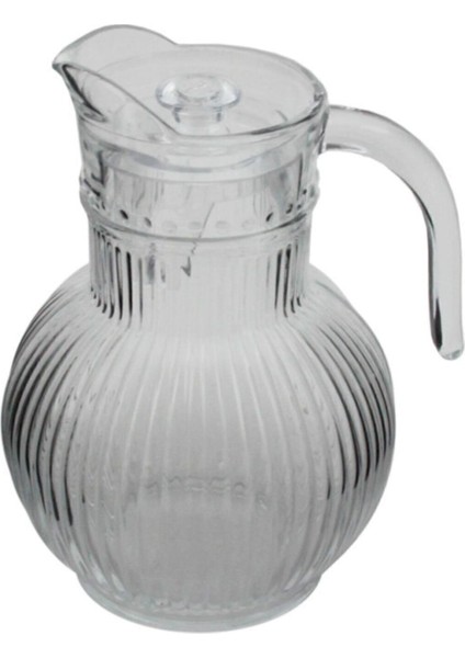 Gravürlü Cam Sürahi 1800 Ml