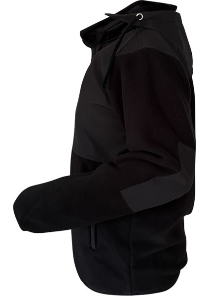 Softpolar Kapüşonlu Mont - Siyah - Slim Fit fiyatları