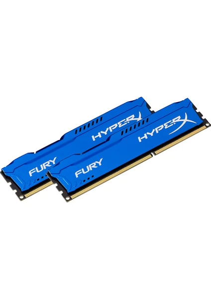 Kingston Hyperx Fury Blue 16GB (2X8GB)1600MHZ Ddr3 Ram (HX316C10F/8) 2'li Set