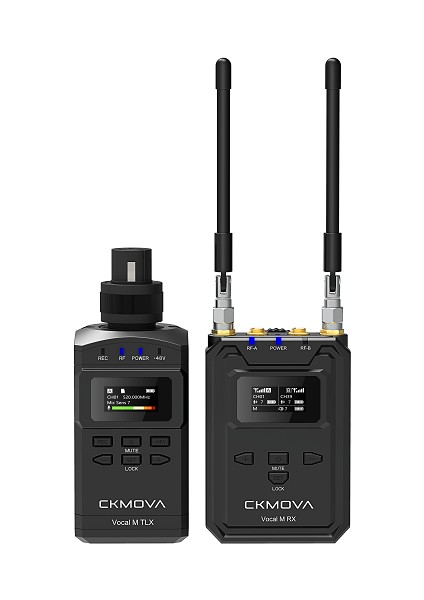 Vocal M V3 Uhf Çift Kanallı Kablosuz Mikrofon Sistemi ve Ses Kaydedici