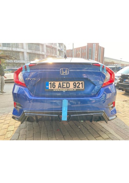 Güneşli Garaj Honda Civic Fc5 Mugen Arka Ek (Plastik)