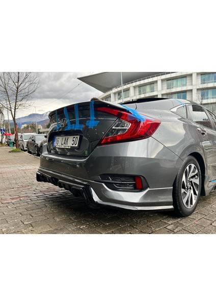 Güneşli Garaj Honda Civic Fc5 Mugen Arka Ek (Plastik)