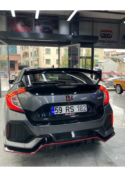 Güneşli Garaj Honda Civic Fc5 6 Parça Arka Flap (Plastik)