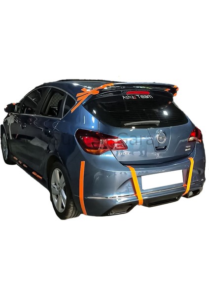 Opel Astra J Hb Makyajlı Egzoz Görünümlü Arka Ek (Plastik)