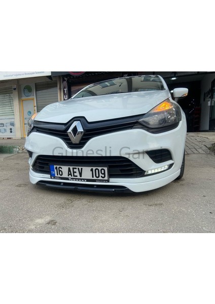 Güneşli Garaj Renault Clio 4 Makyajlı Ön Ek 2 Parça (Plastik)