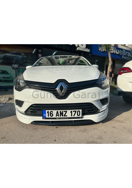 Güneşli Garaj Renault Clio 4 Makyajlı Ön Ek 2 Parça (Plastik)