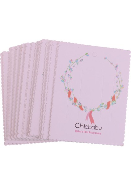 50PCS Saplama Küpe Saç Klipleri Ekran Kartları Pembe (Yurt Dışından) fiyatları