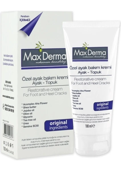 Max Derma Ayak Topuk Çatlak Kremi 100 ml