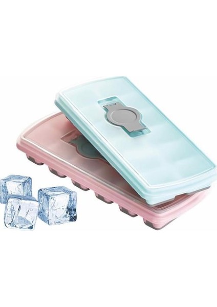 Kapaklı ve Bas-Çıkart Buzluk Buz Kalıbı---sym290123