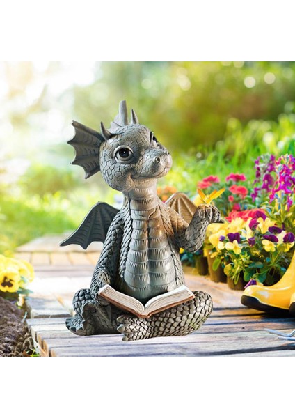 Heykel Kapalı Açık Peri Dinozor Bahçe Sanat Süsleri Figürin Ejderha (Yurt Dışından) fırsatları