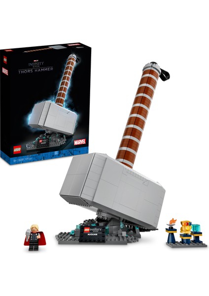 LEGO® Marvel Thor#un Çekici 76209 - Süper Kahraman Hayranı Yetişkinler için Mjölnir İçeren Koleksiyonluk Model Yapım Seti (979 Parça)