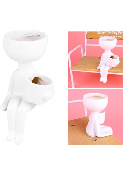 4x Reçine Flowerpot Kapalı Ofis Kaktüsü Flowerpot Süsleri (Yurt Dışından) modelleri