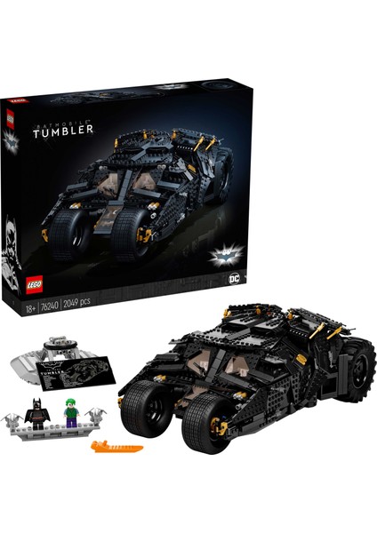 DC Batman™ Batmobile™ Tumbler 76240 - Yetişkinler İçin Koleksiyonluk ve Sergilenebilir Model Yapım Seti (2049 Parça)