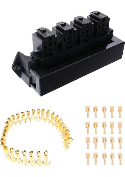 12V 80A Otomatik Değiştirme 5 Pin 15 Yolu 4 Röle Soket Kutusu Tutucu Muhafaza (Yurt Dışından) fiyatları