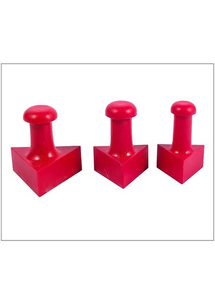 Mühür Kauçuk Alaşım Kırmızı Kaşe Üçgen 45X45MM modelleri