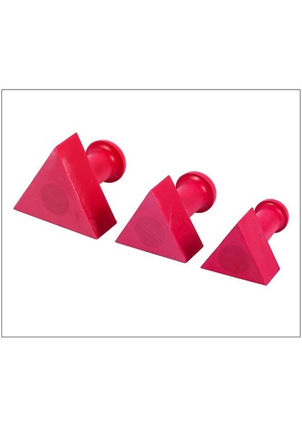 Mühür Kauçuk Alaşım Kırmızı Kaşe Üçgen 45X45MM fırsatları