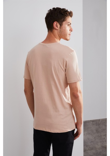 Unisex Yin Yang Balık Bej Nakışlı T-Shirt indirimleri