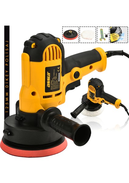 Dikey Polisaj Zımpara Makinesi 125 mm