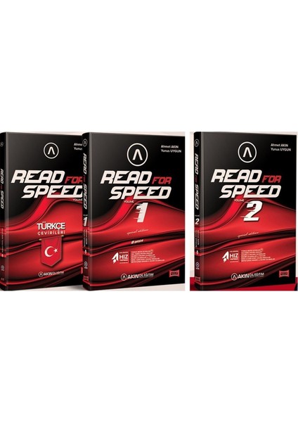 Akın Dil Read For Speed 1 ve Read For Speed 2 2021 Güncellenmiş Yeni Kitap Set